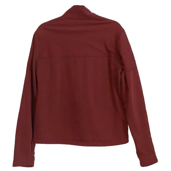 Toad & Co Sweater Fleece Full Zip Jacket Rust Brown Pockets S - Picture 2 of 9